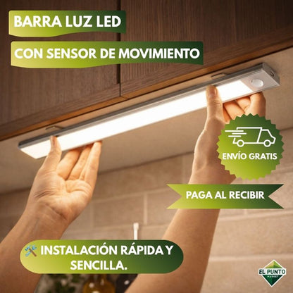 Barra Luz LED Con Sensor De Movimiento