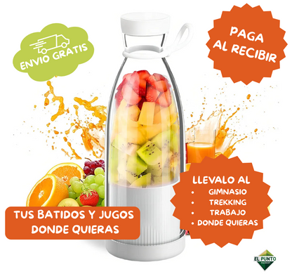 Mini Licuadora Portatil - ¡Prepara tus Jugos y Batidos Frescos en Segundos!
