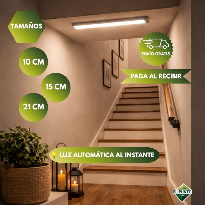 Barra Luz LED Con Sensor De Movimiento