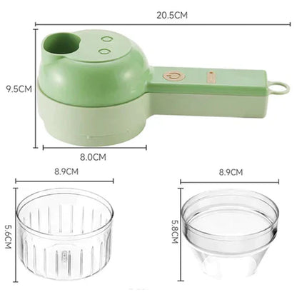 🥕 Picador Eléctrico Inalámbrico – ¡Corta, pica y ahorra tiempo en segundos! ⚡