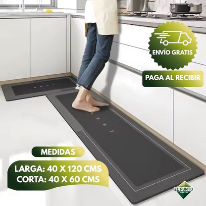 Set 2 Alfombras De Cocina Antideslizante Ultra Absorbente
