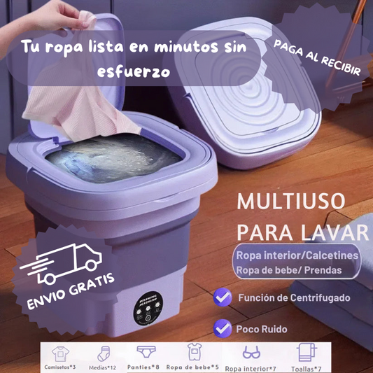 Mini Lavadora Portátil Plegable - Tu ropa lista en minutos sin esfuerzo